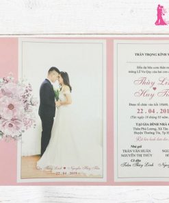 Thiệp cưới in ảnh cô dâu chú rể