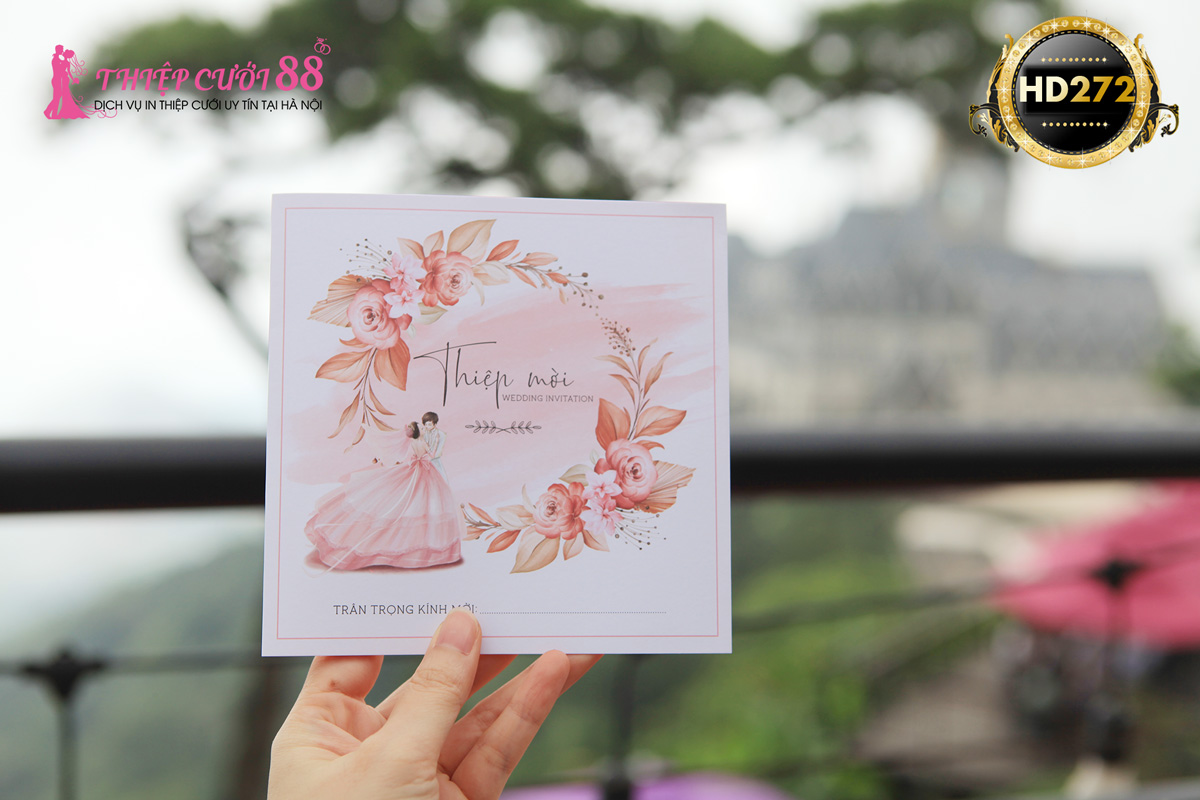 Mẫu thiệp cưới HD272