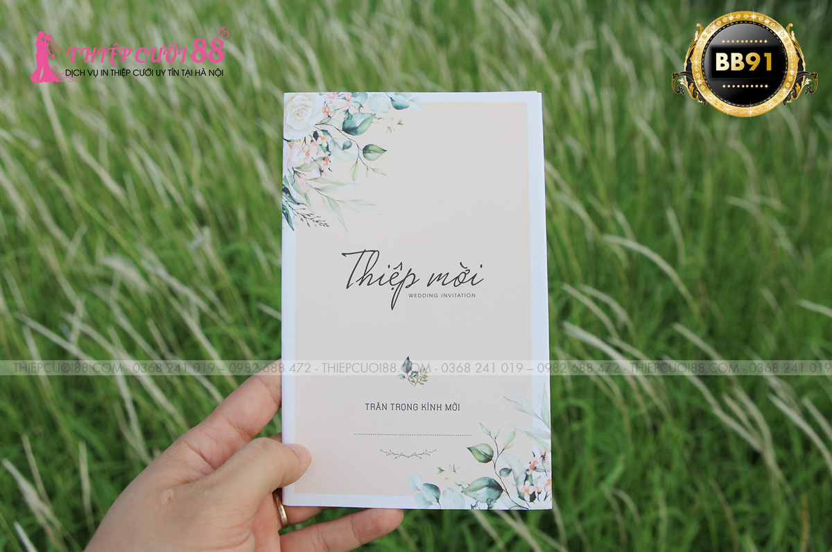 Mẫu thiệp cưới BB91