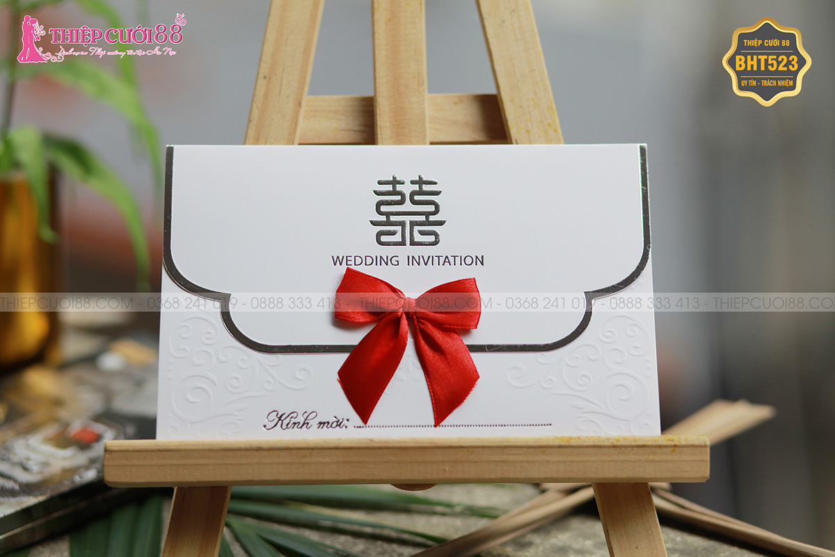 Mẫu thiệp cưới BHT523