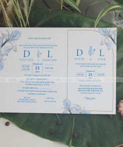 Mẫu thiệp cưới KN93 mặt trong