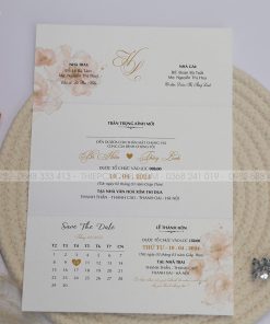 Mẫu thiệp cưới TN69 mặt trong