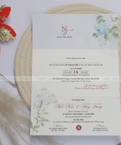 Mẫu thiệp cưới TN70 mặt trong