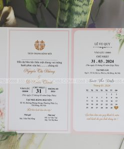 Mẫu thiệp cưới TV87 mặt trong