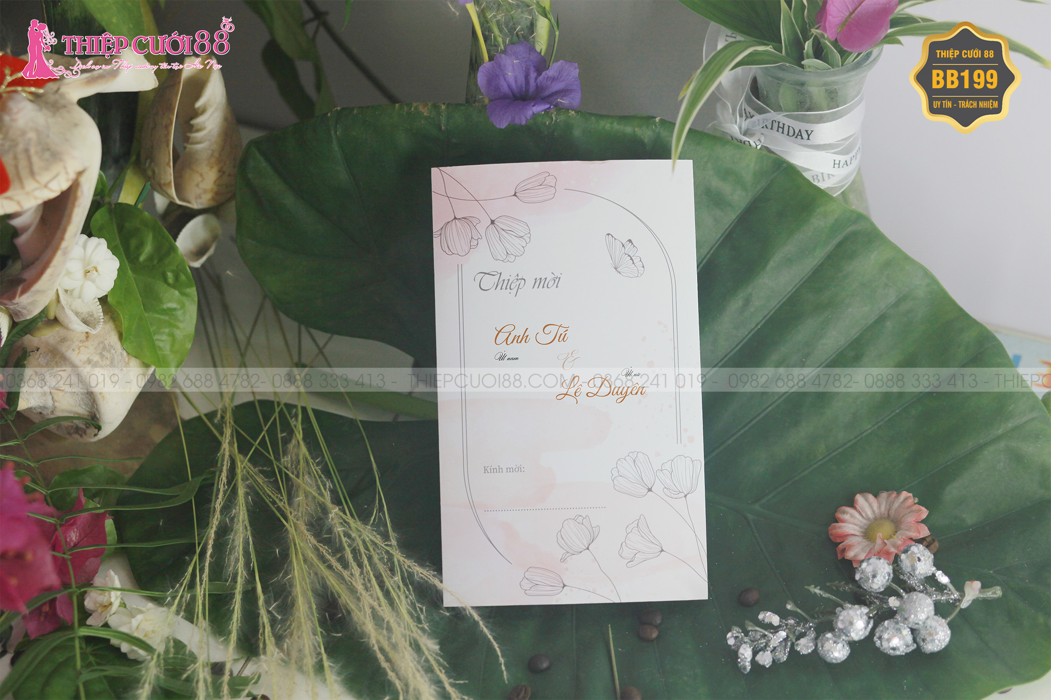 Mẫu thiệp cưới BB199