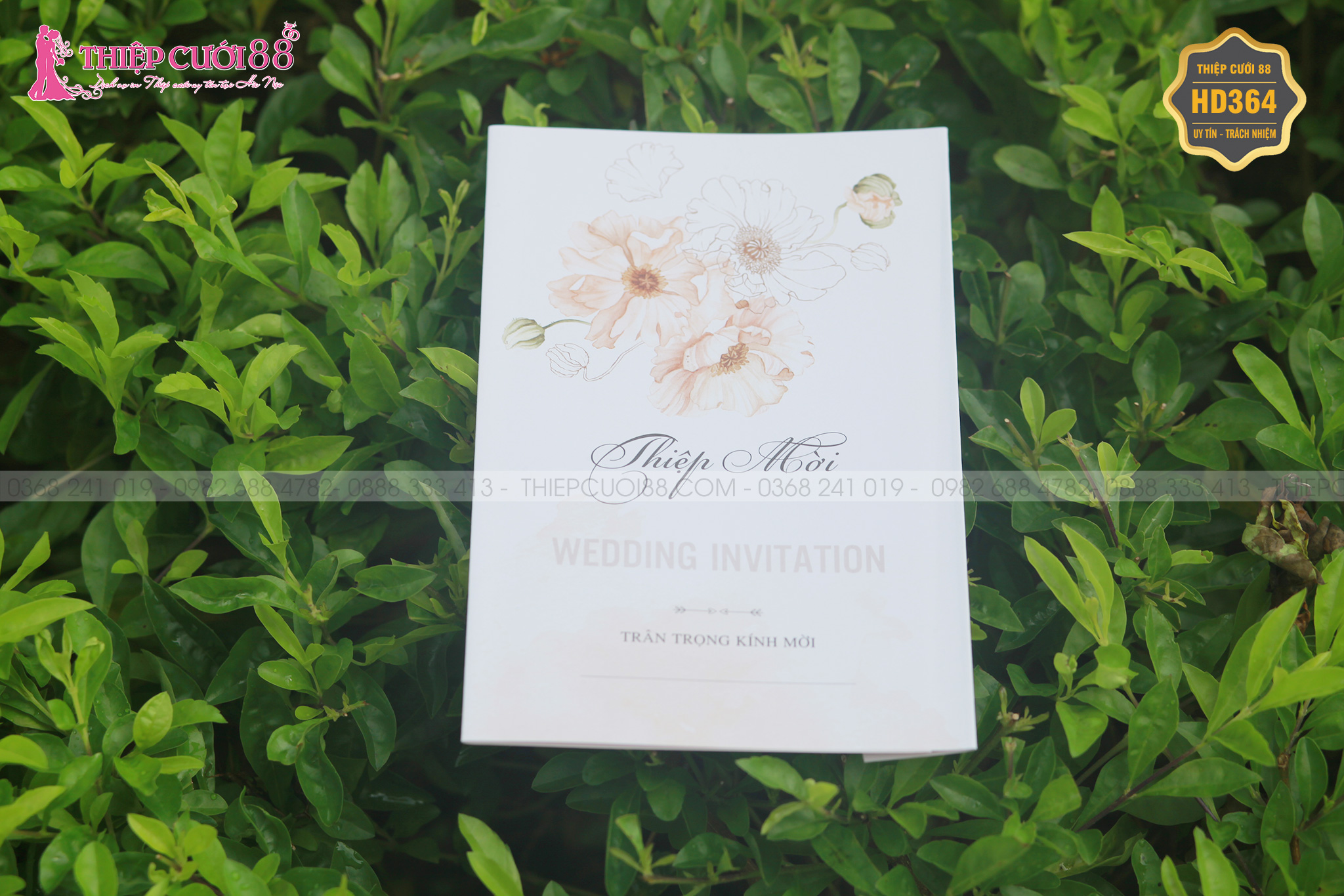 Mẫu thiệp cưới HD364