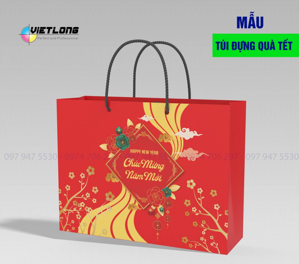 In túi giấy đựng quà tết