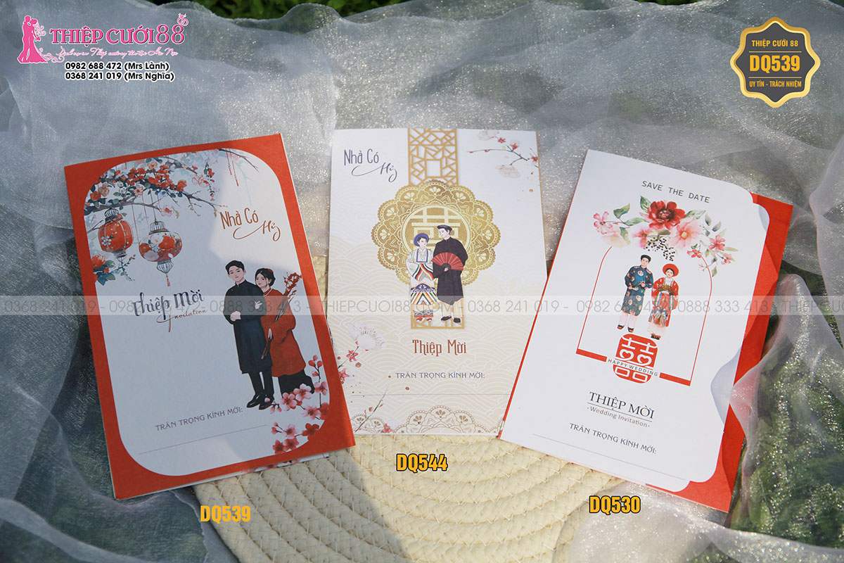 Mẫu thiệp cưới DQ539