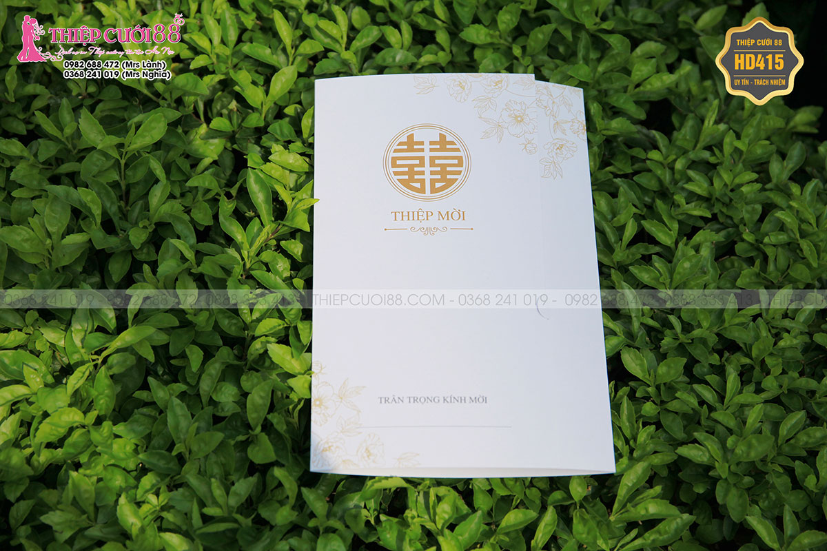 Mẫu thiệp cưới HD415