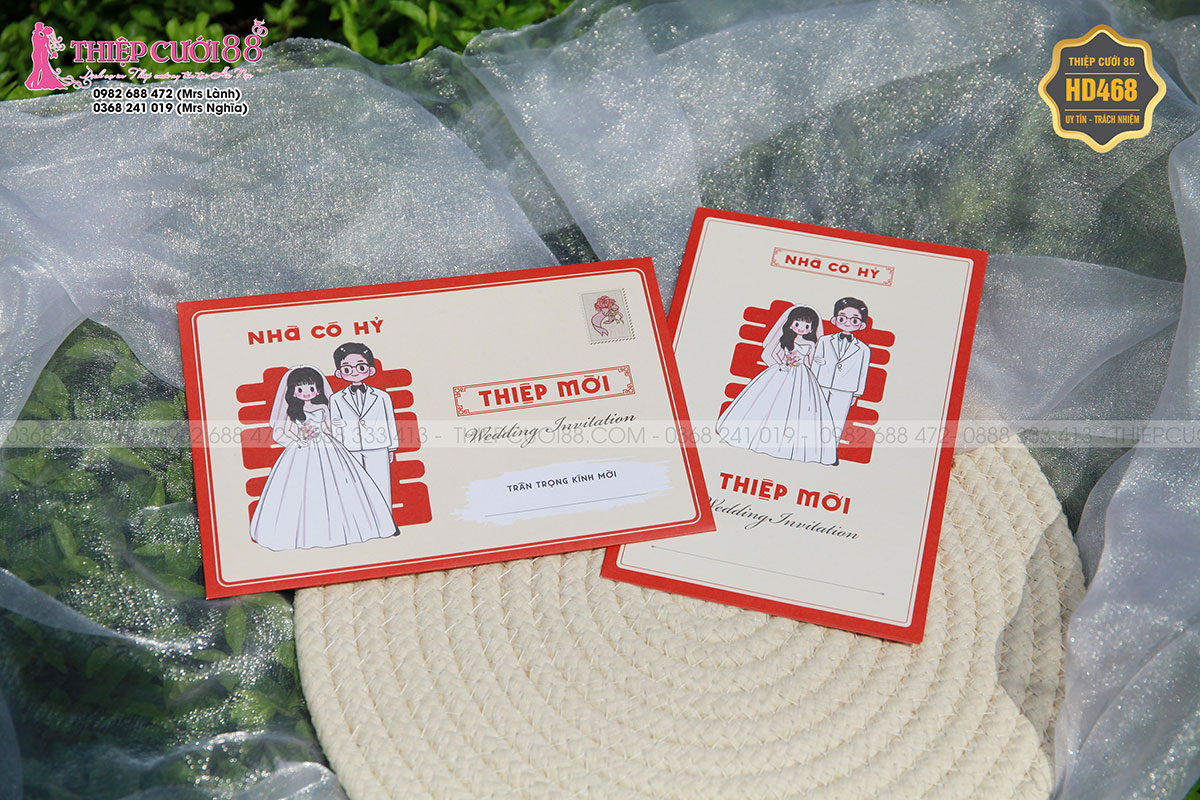 Mẫu thiệp cưới HD468