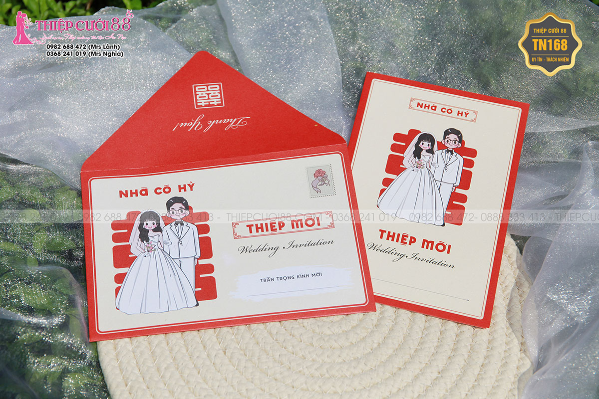 Mẫu thiệp cưới TN168