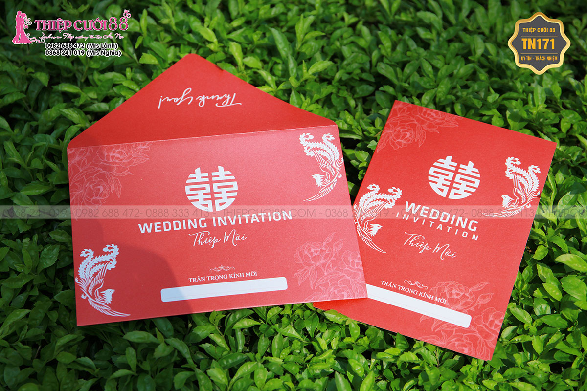 Mẫu thiệp cưới TN171