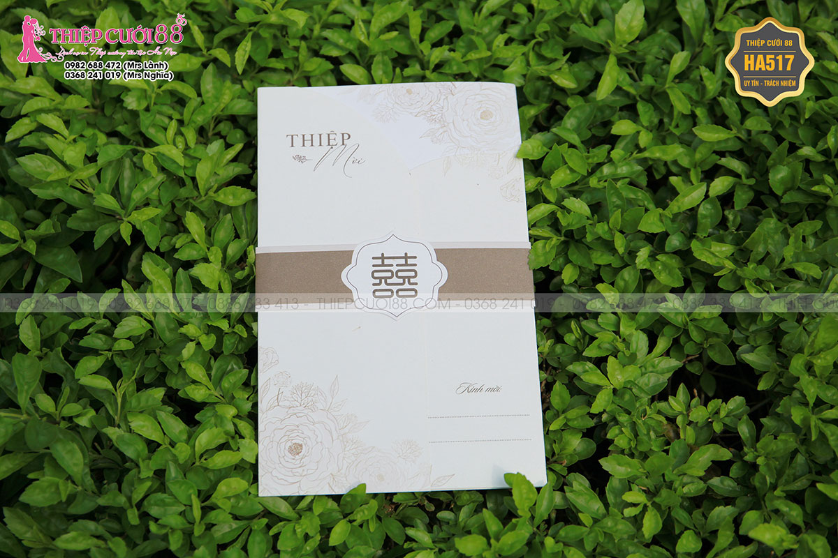 Mẫu thiệp cưới HA517