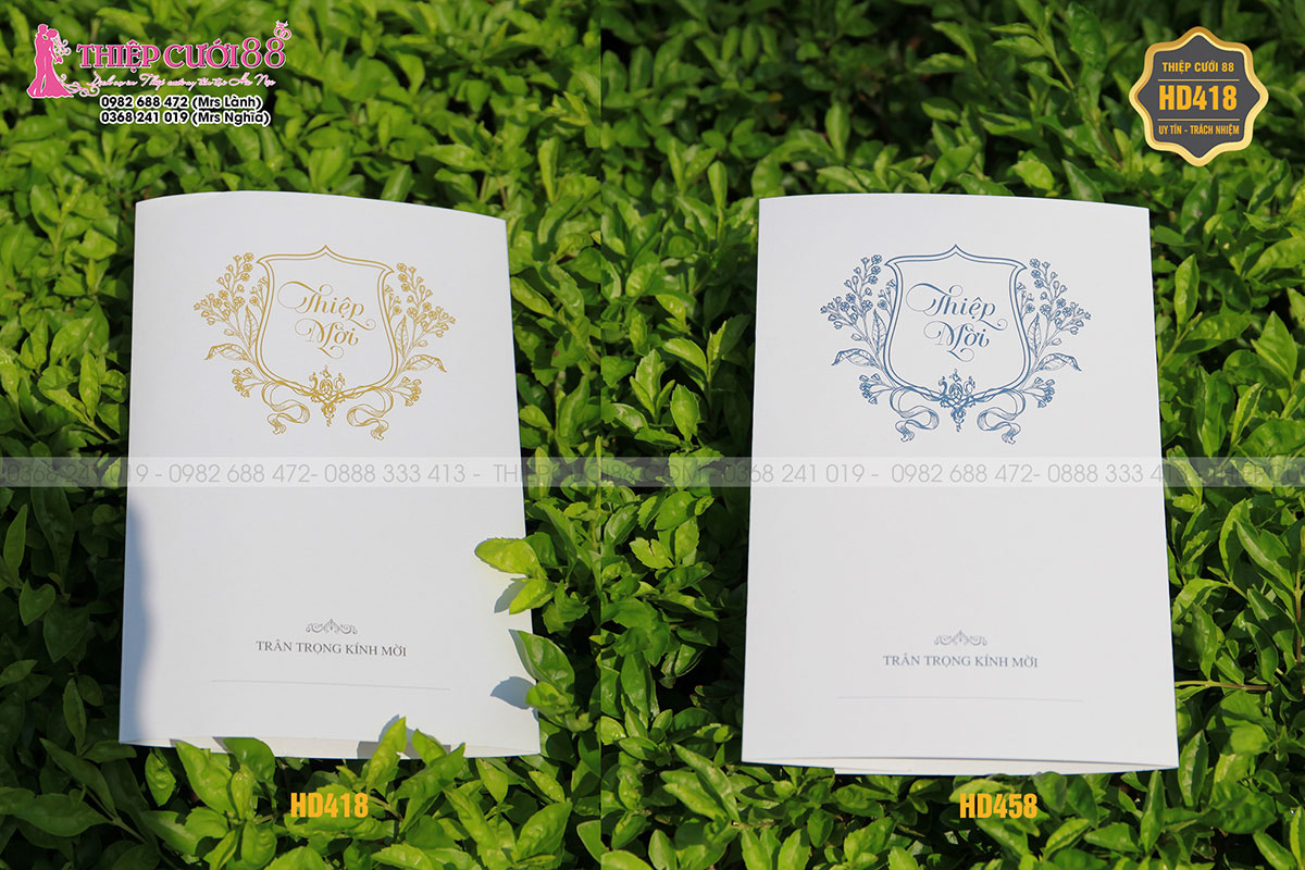Mẫu thiệp cưới HD418