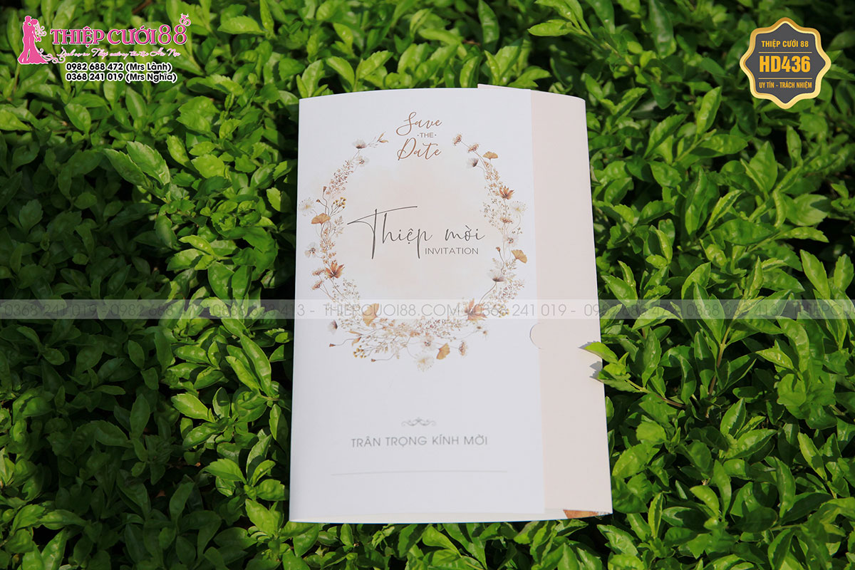 Mẫu thiệp cưới HD436
