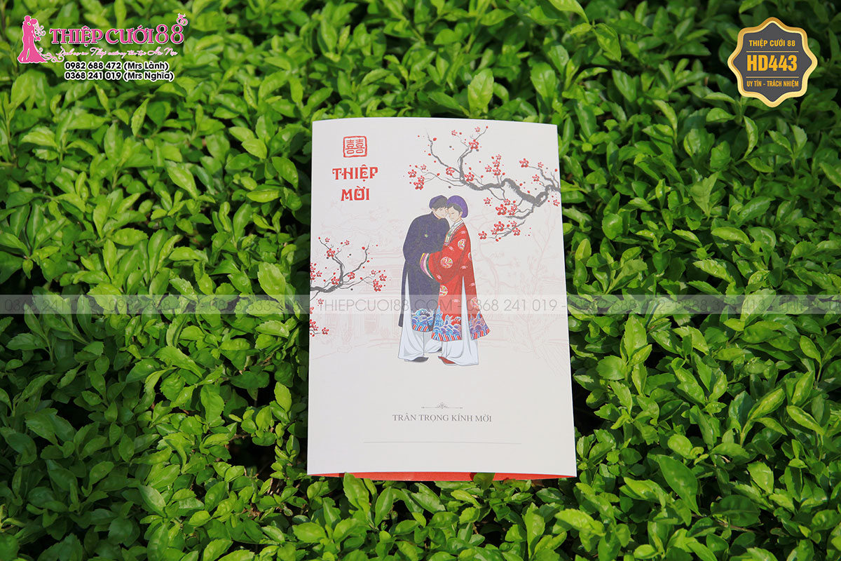 Mẫu thiệp cưới HD443