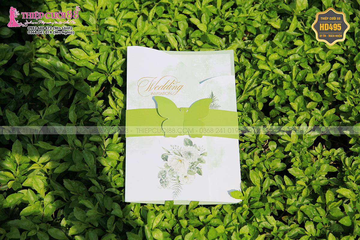 Mẫu thiệp cưới HD495