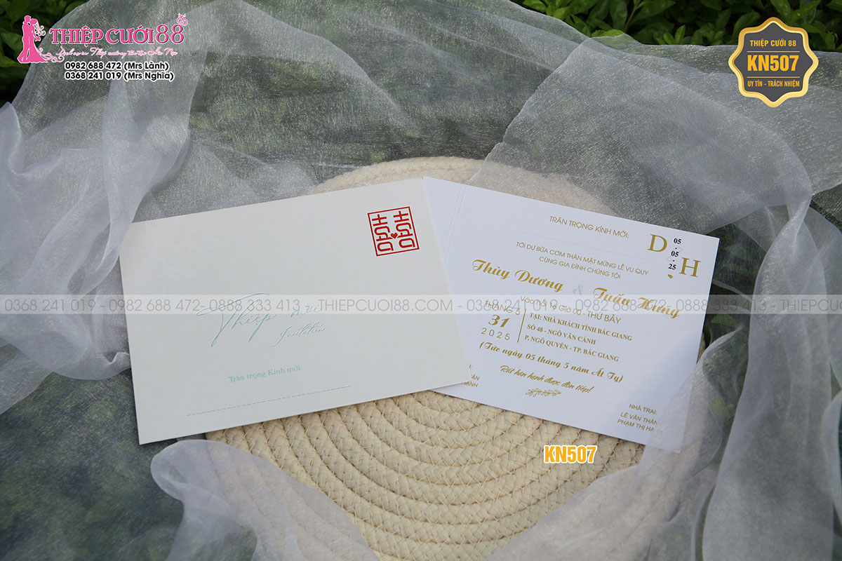 Mẫu thiệp cưới KN507