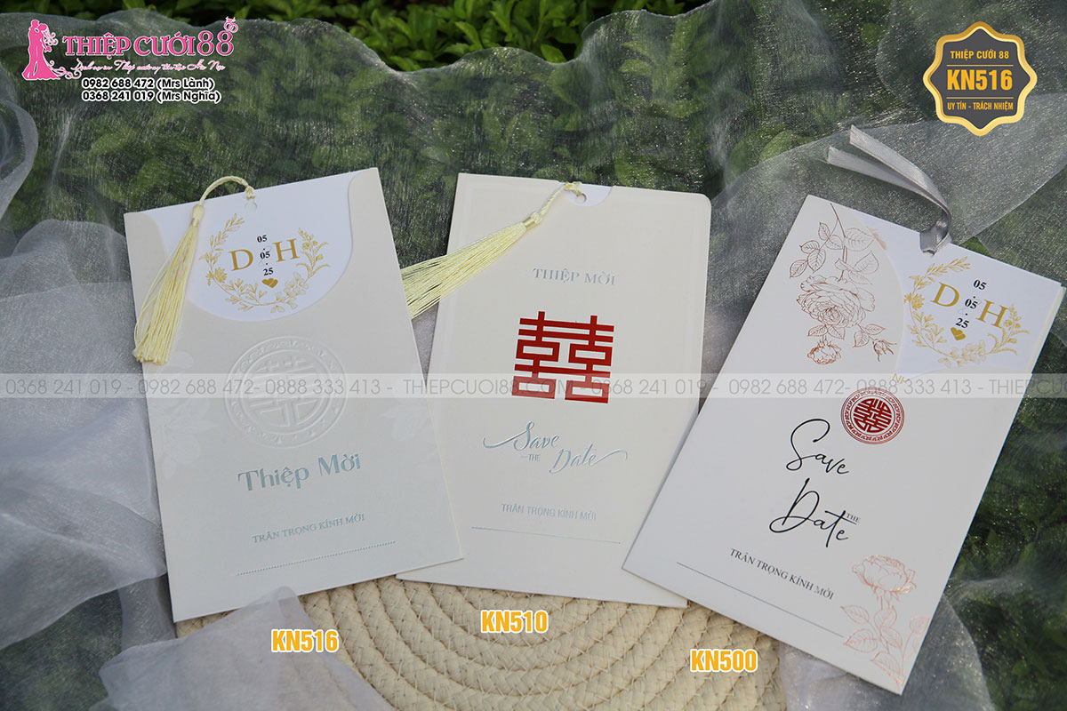 Mẫu thiệp cưới KN516
