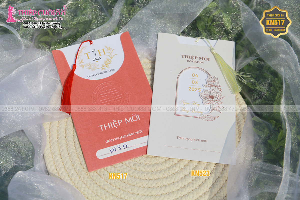 Mẫu thiệp cưới KN517